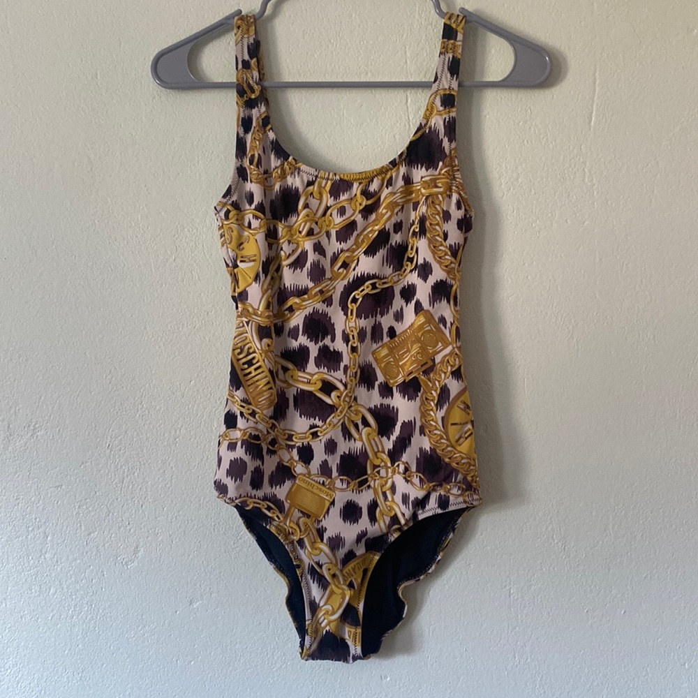 Moschino X H&M Chainlink Print One Piece Swimsuit